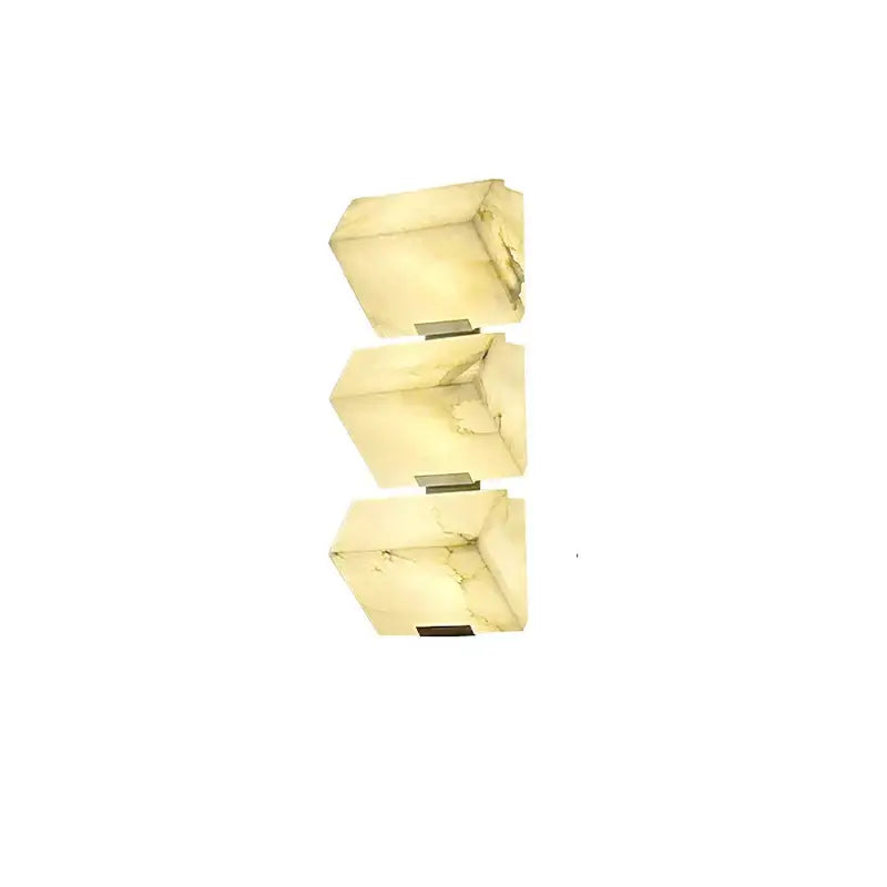 Modern black art deco marble led wall light bedroom sconce