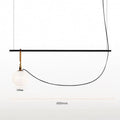 Modern black & brass glass ball pendant light – bedroom 3-light decor