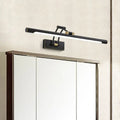 Modern black & brass led vanity light for bathroom mirror cabinet