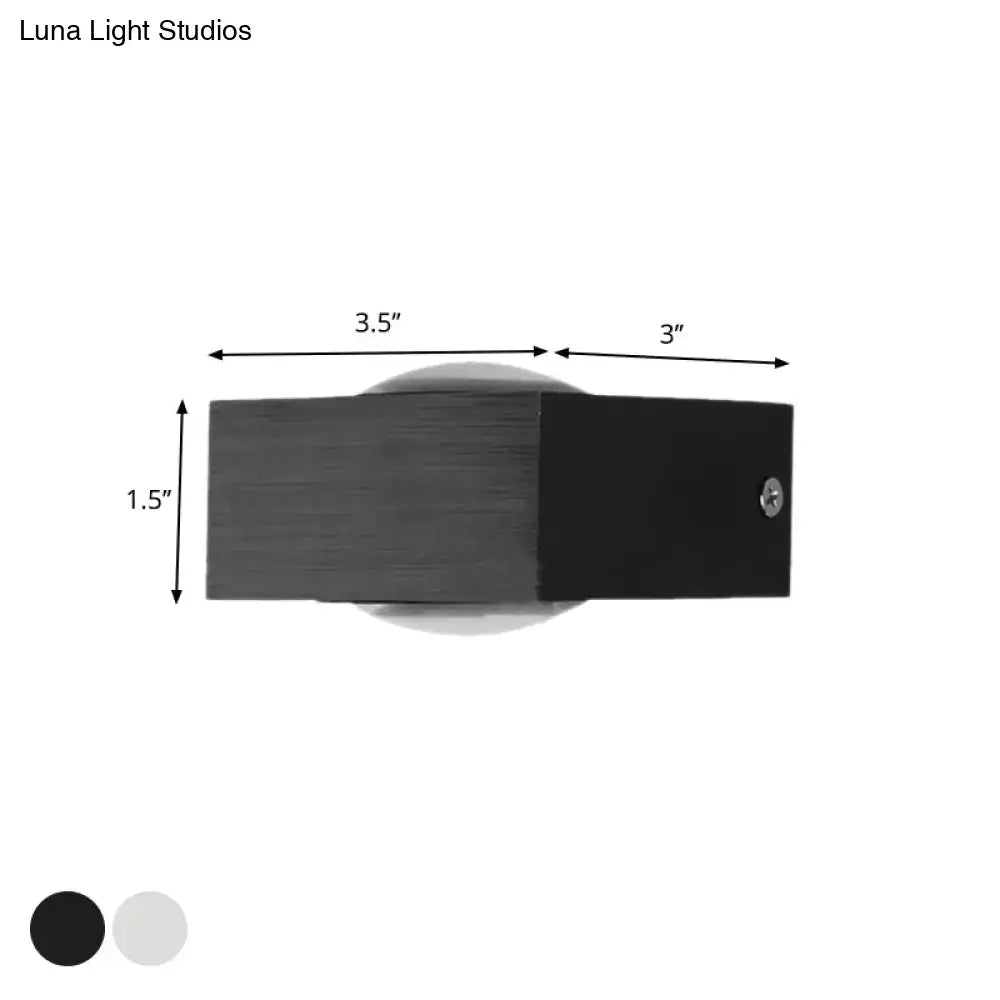 Modern black & brushed silver rgb wall lighting piece – corridor led