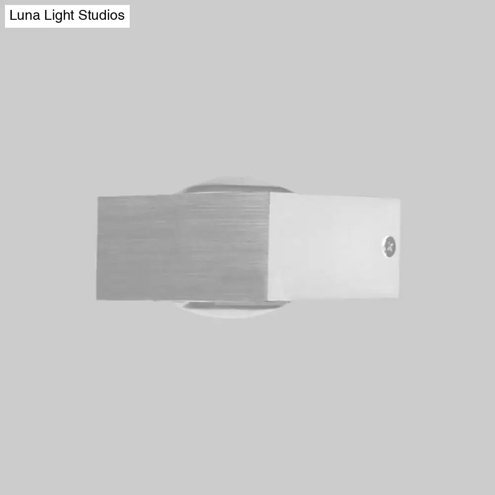 Modern black & brushed silver rgb wall lighting piece – corridor led