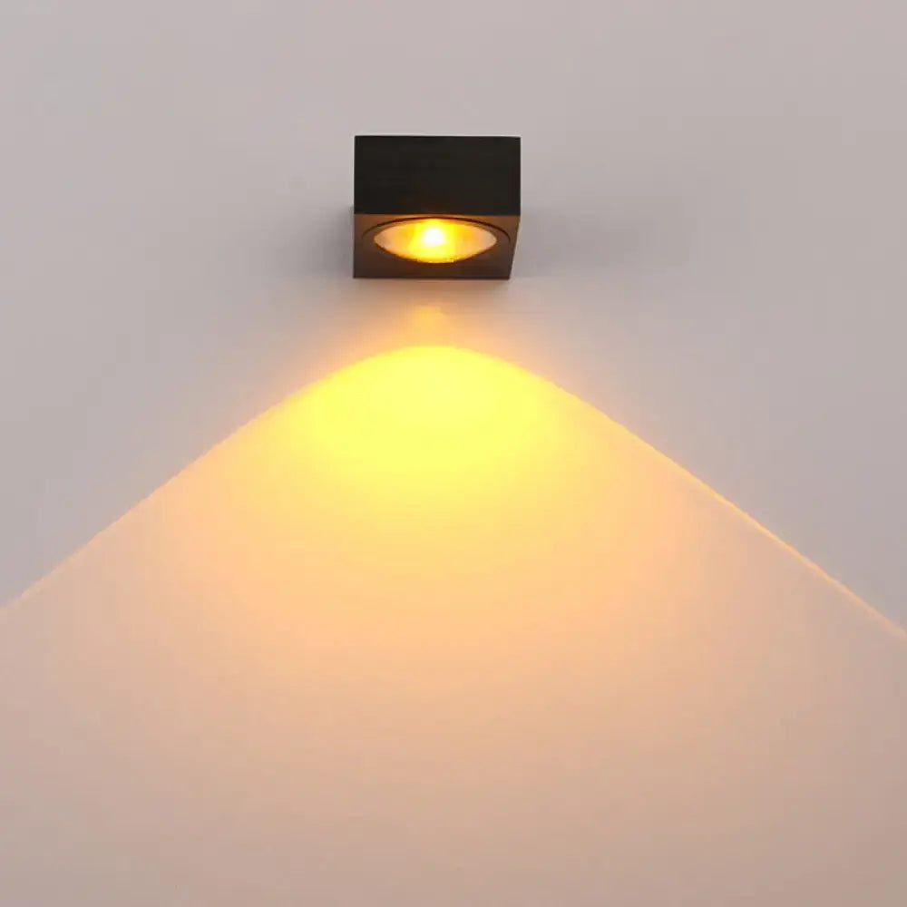 Modern black & brushed silver rgb wall lighting piece – corridor led