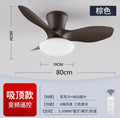 Modern black ceiling fan lamp for living room with remote control