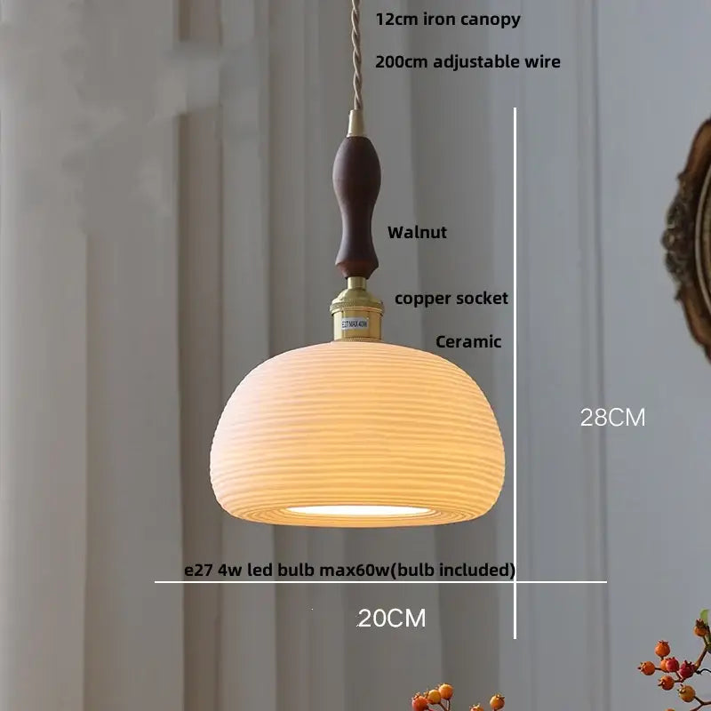 Modern black ceramic led pendant light kitchen brass detail