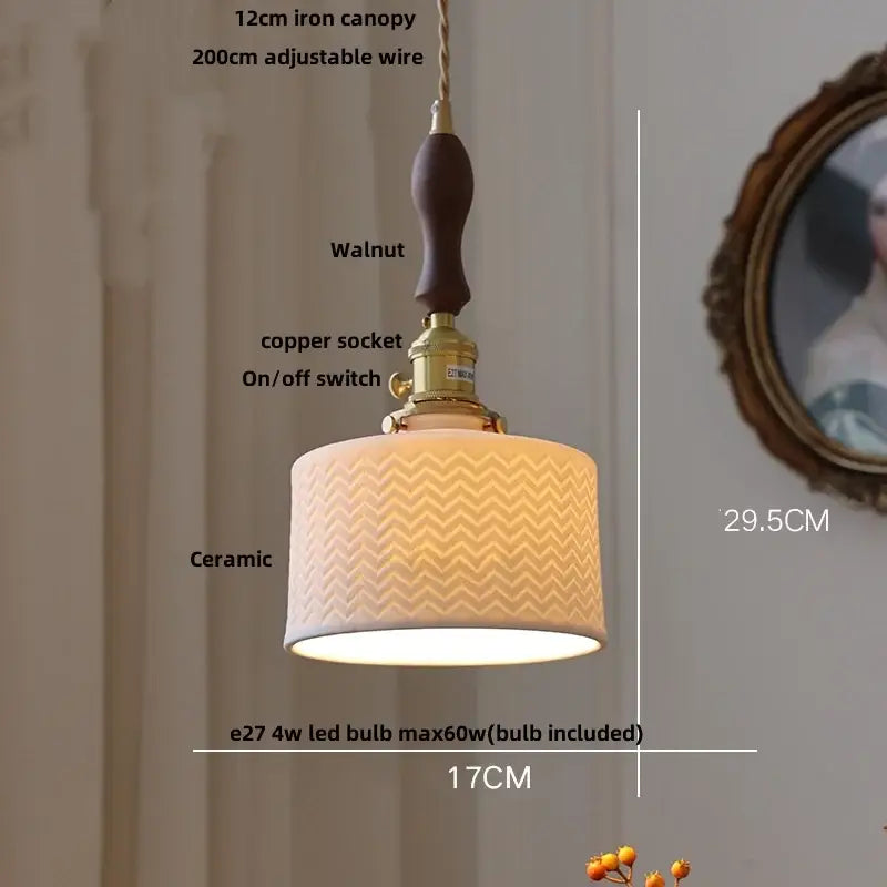 Modern black ceramic led pendant light kitchen brass detail