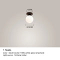 Modern black chandelier gold frosted glass globe living room light