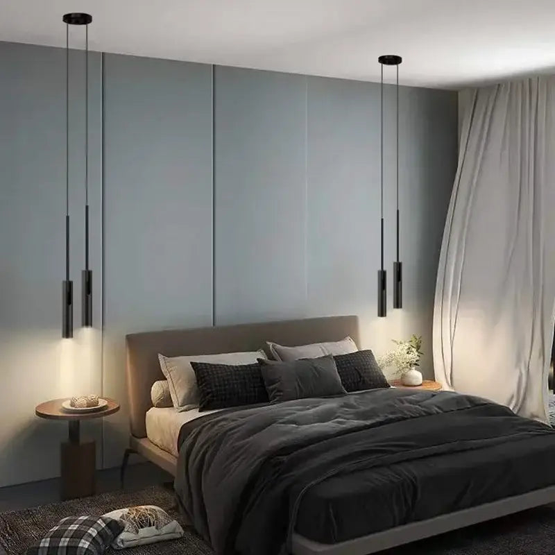 Modern black chandelier pendant light for bedroom decor