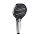Modern black circular high pressure shower head bathroom three modes