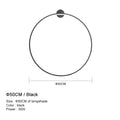 Modern black circular led wall lights for bedroom warm lighting