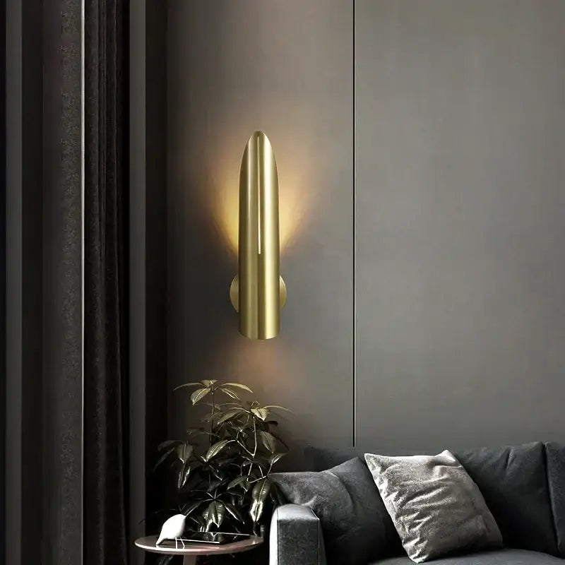 Modern black copper luxe wall lamp living room teardrop sconce