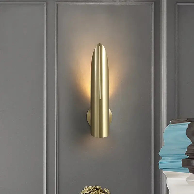 Modern black copper luxe wall lamp living room teardrop sconce