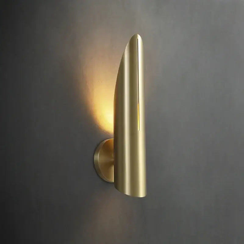 Modern black copper luxe wall lamp living room teardrop sconce