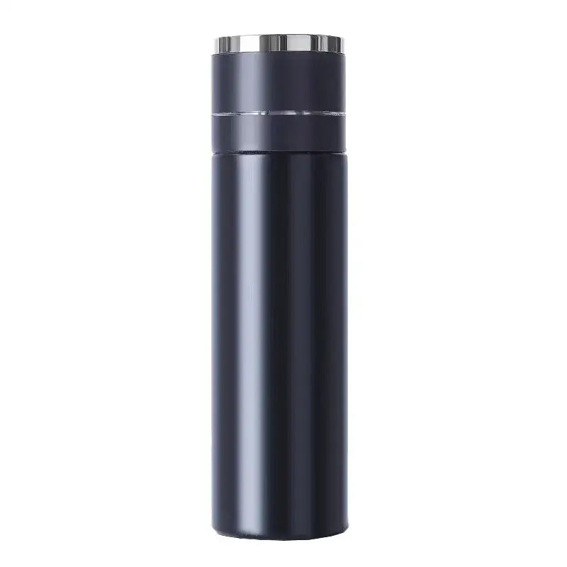 Modern black & cream 400ml stainless steel tumbler kitchen travel cup