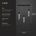 Modern black crystal bubble chandelier staircase pendant light
