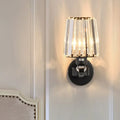 Modern black crystal design wall light living room sconce