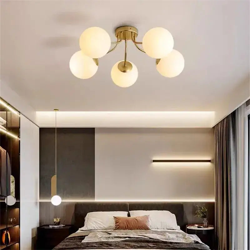 Modern black decorbites bubble glass led ceiling light living room