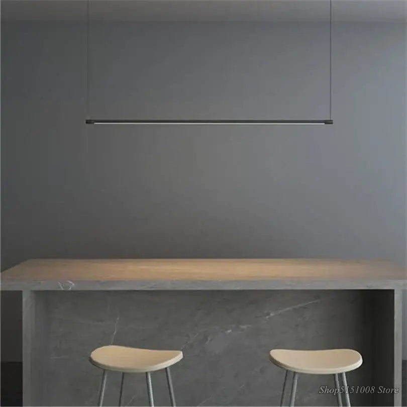 Modern black dimmable led pendant light for dining room