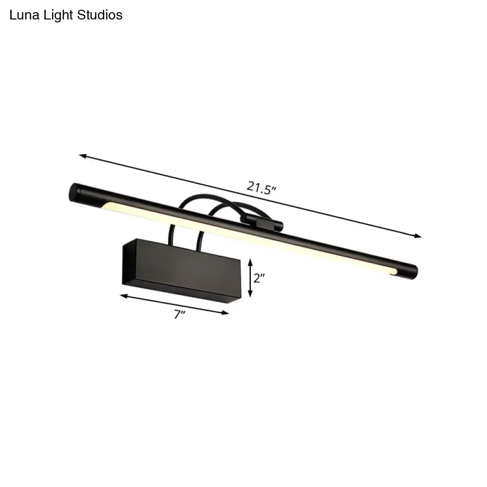 Modern black finish led wall light bedroom task lamp 110v-240v