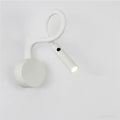 Modern black flexible gooseneck led wall sconces bedroom reading light