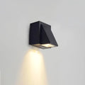 Modern black geometric led outdoor wall mount – patio sconce light