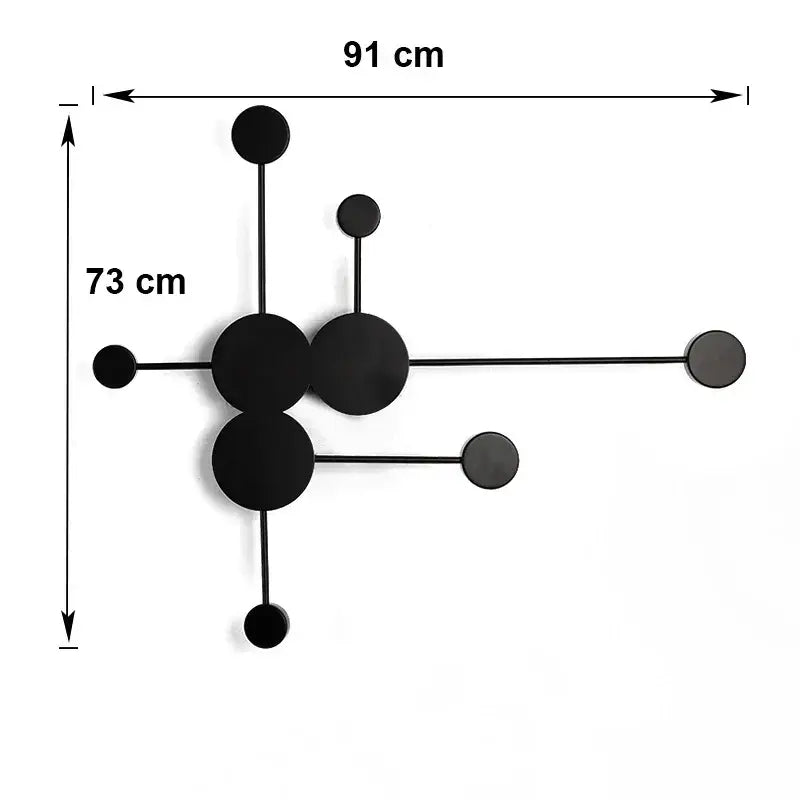 Modern black geometric led wall lamp bedroom minimalist sconce