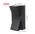 Modern black geometric led wall lamps garden outdoor sconce