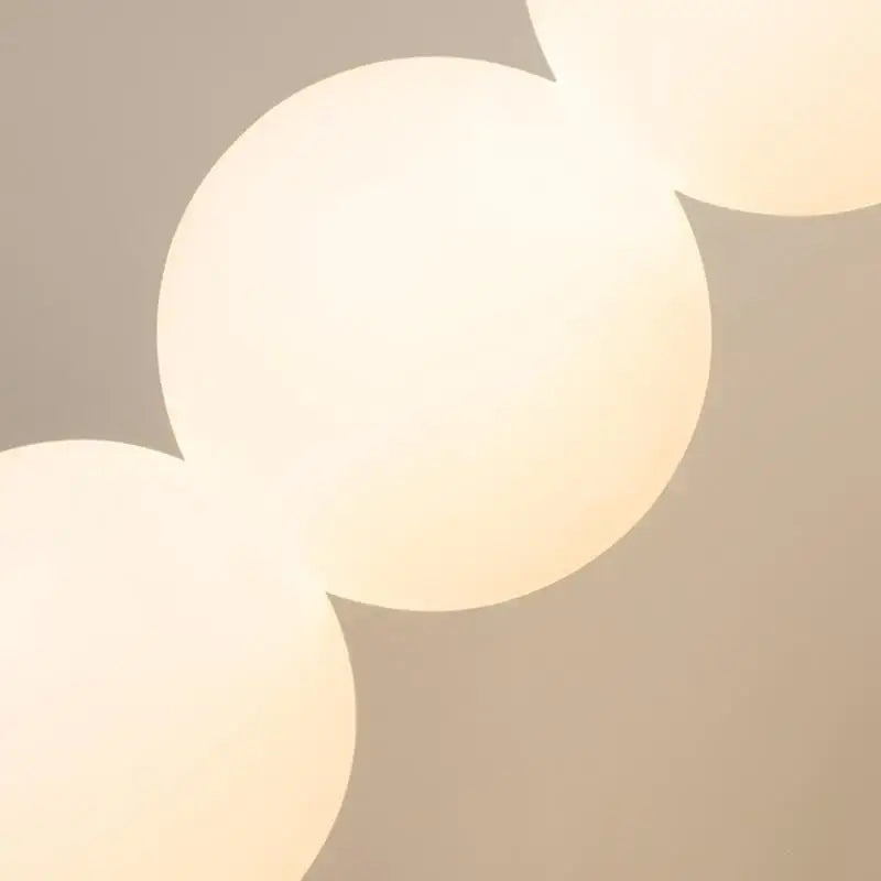 Modern black glass ball led wall sconce for living room decor
