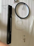 Modern black glass bubble ball chandelier for dining room light