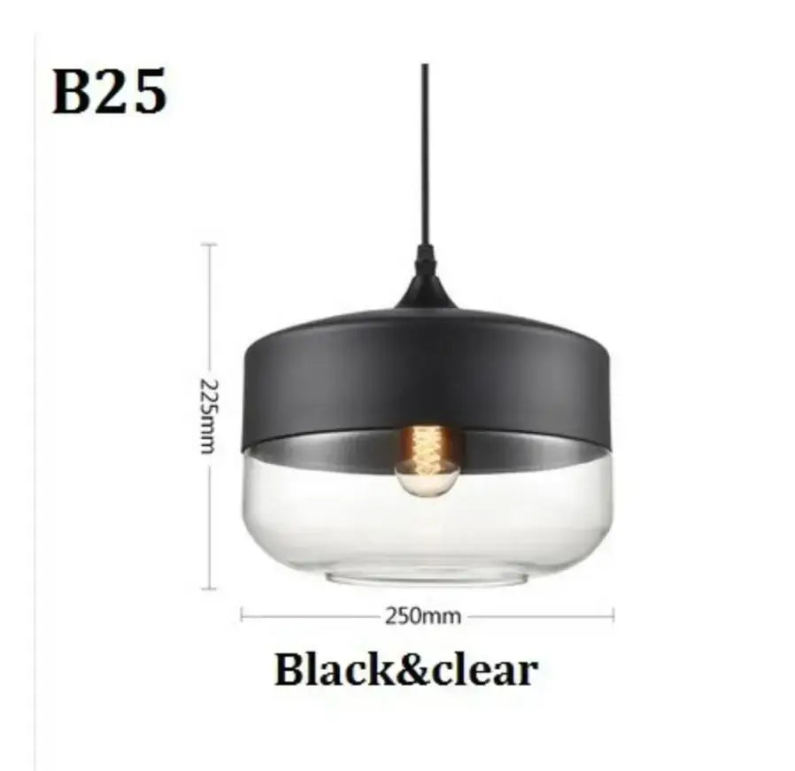 Modern black glass pendant light set dining room smoked shades