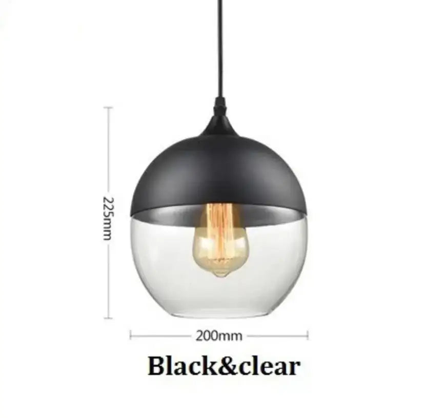 Modern black glass pendant light set dining room smoked shades