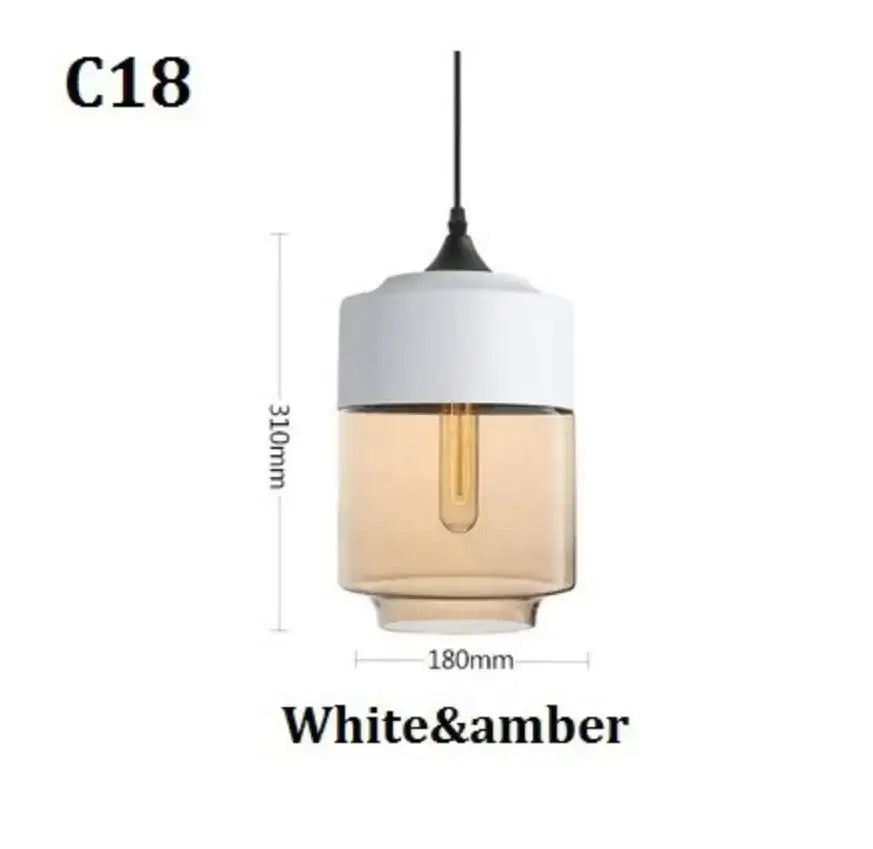 Modern black glass pendant light set dining room smoked shades