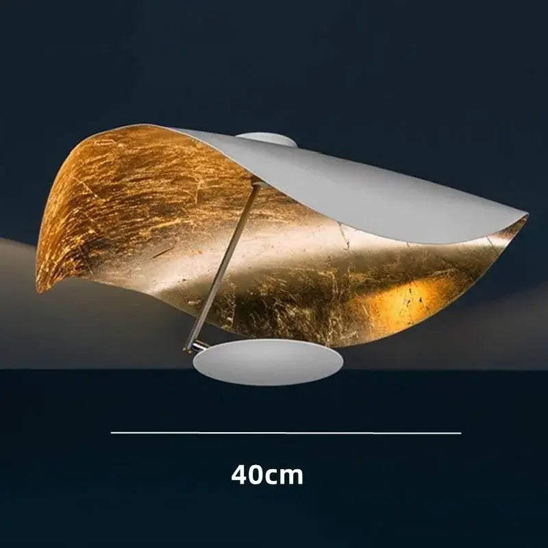 Modern black & gold abstract pendant lamp dining room sculptural design