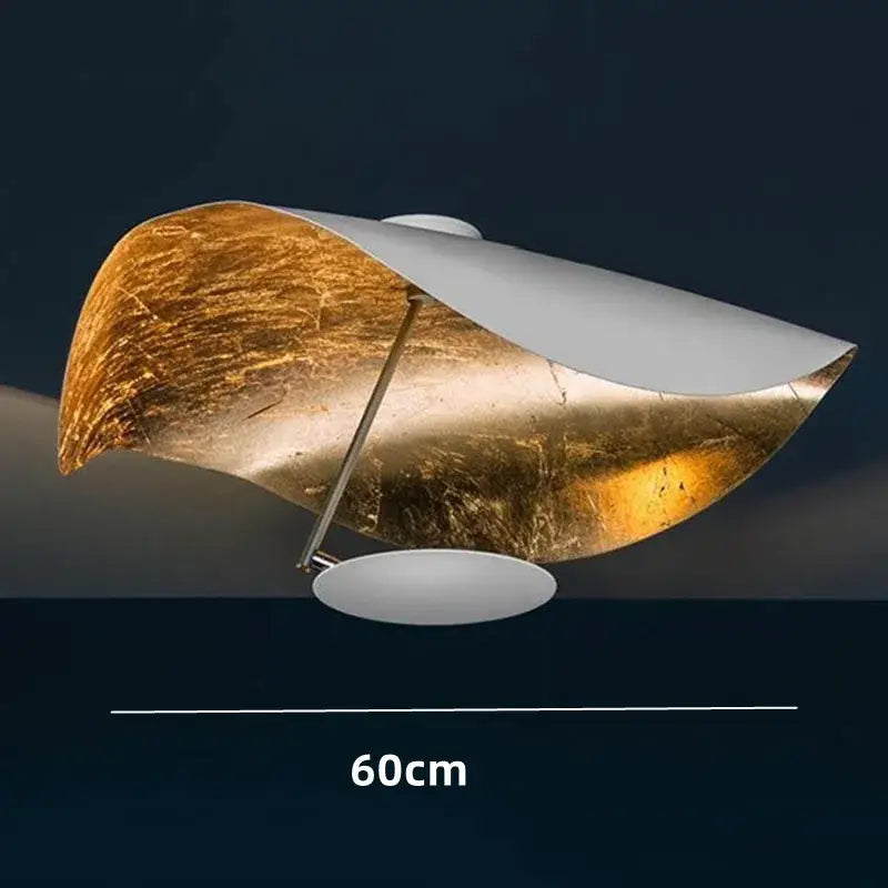 Modern black & gold abstract pendant lamp dining room sculptural design