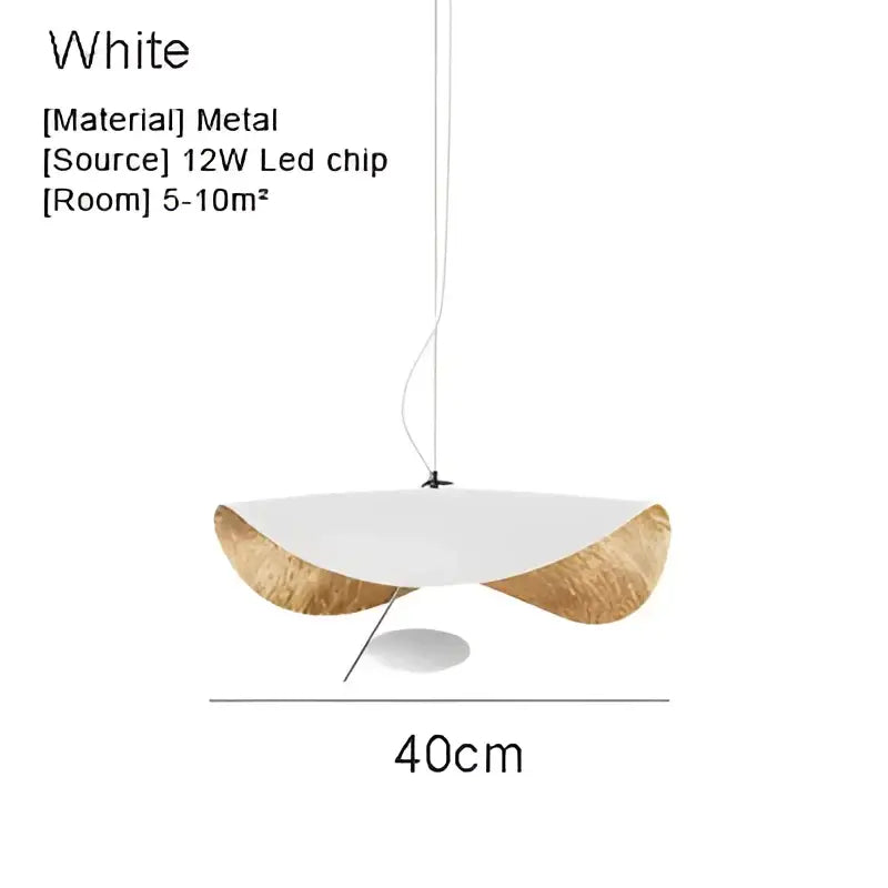Modern black & gold abstract pendant light dining room sculptural lamp
