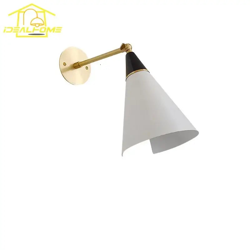 Modern black & gold adjustable wall lamp kitchen sconce