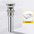 Modern black & gold brass basin sink pop up drain bathroom stopper