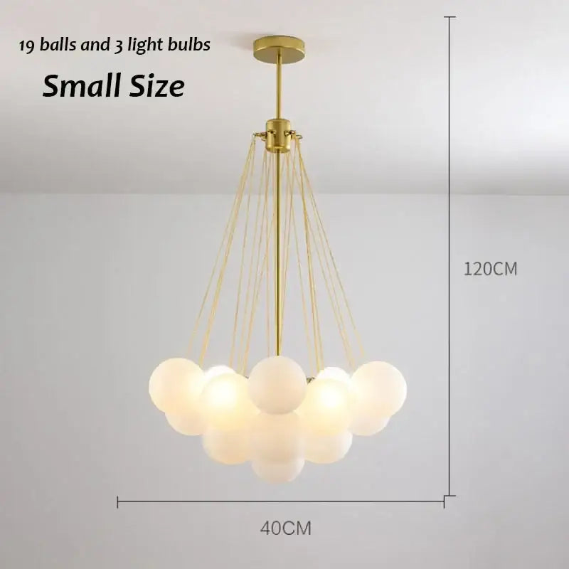 Modern black & gold decorbites glass chandelier dining room light