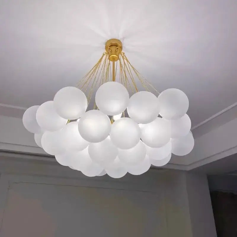 Modern black & gold decorbites glass chandelier dining room light
