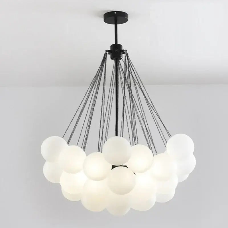 Modern black & gold decorbites glass chandelier dining room light