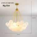 Modern black & gold decorbites glass chandelier dining room light