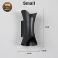 Modern black & gold decorbites led waterproof wall lamp living room