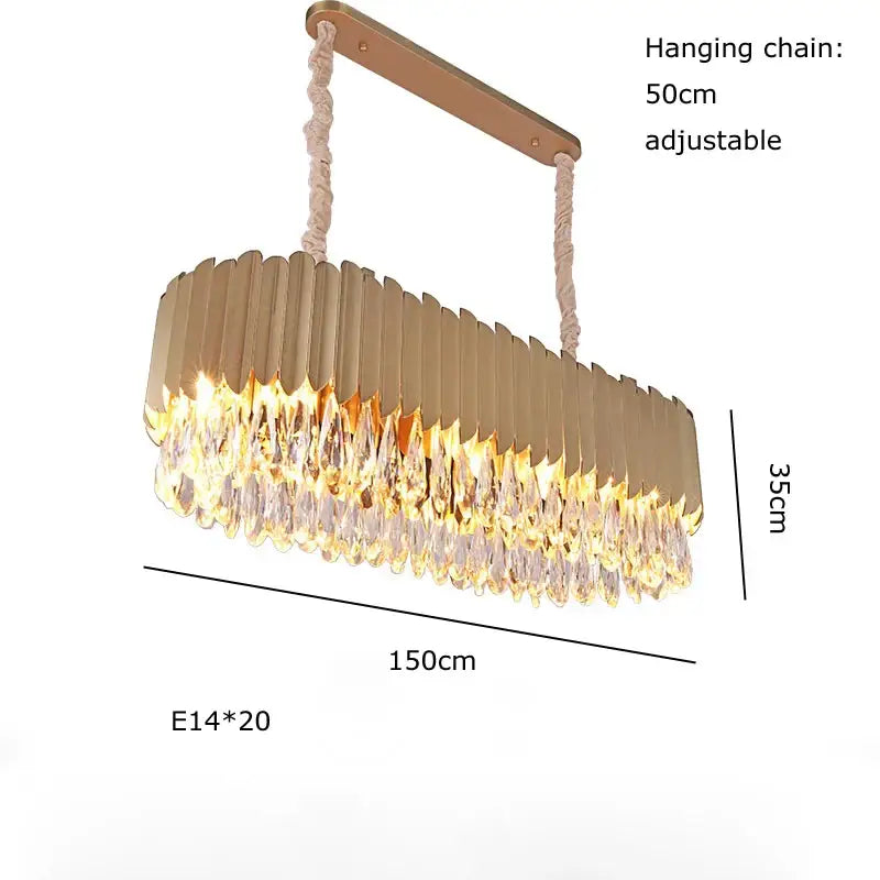 Modern black & gold dimmable led round ceiling chandeliers dining room