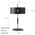 Modern black & gold floor lamp living room metal e27 light