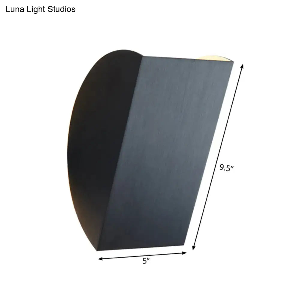 Modern black & gold folded wall light sconce – bedroom decor