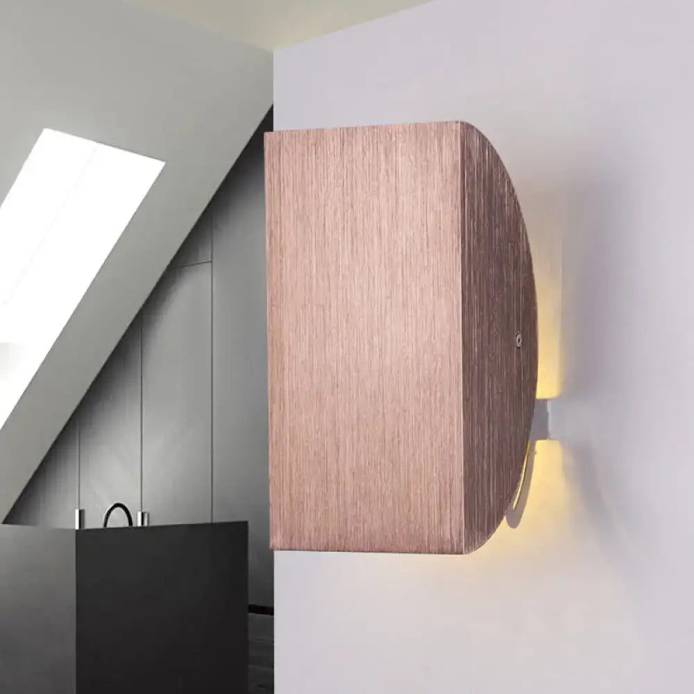 Modern black & gold folded wall light sconce – bedroom decor