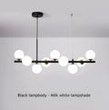 Modern black & gold led pendant chandelier for living room