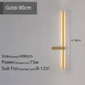 Modern black & gold led wall lamp – living room minimalist sconce