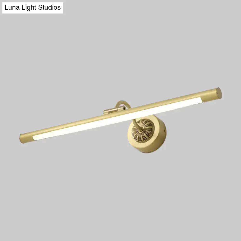 Modern black & gold wall light fixture bedroom dressing table
