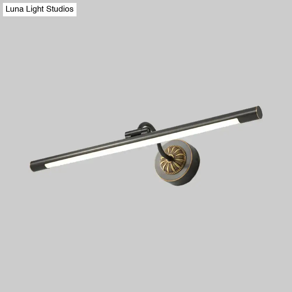Modern black & gold wall light fixture bedroom dressing table