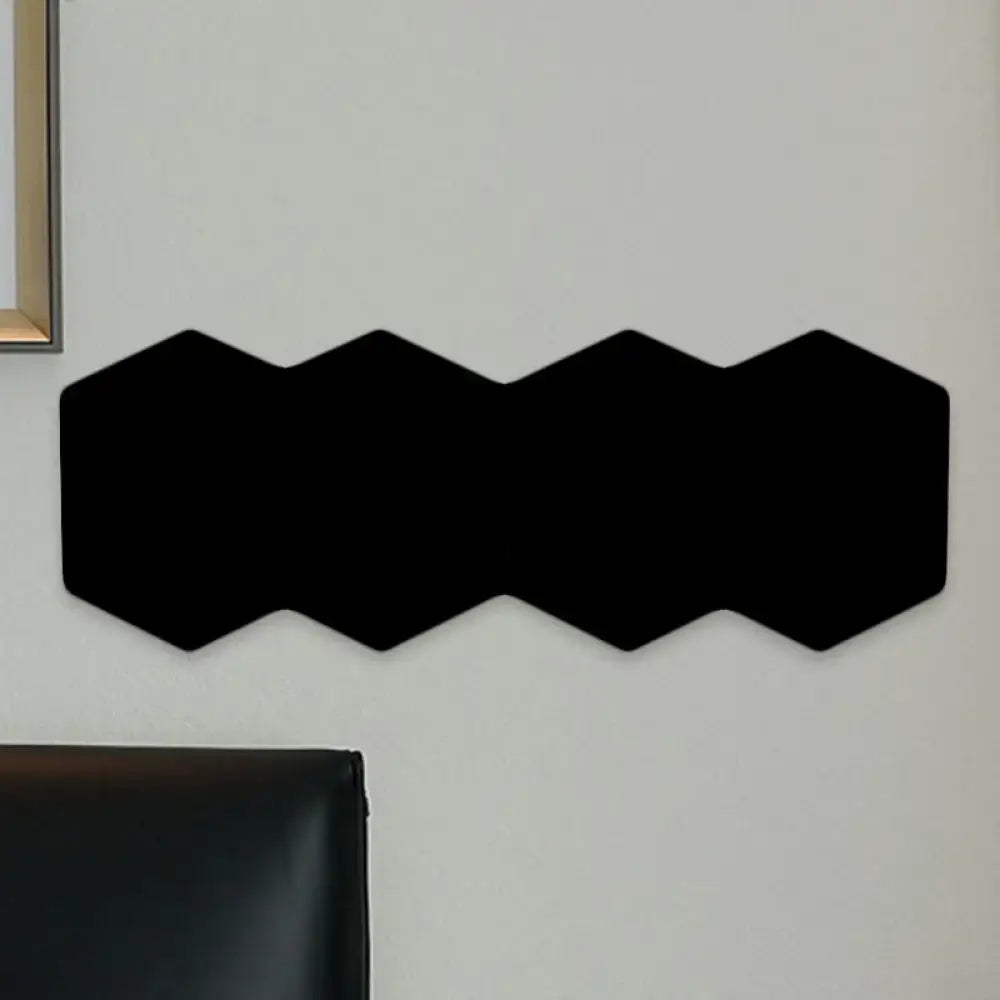 Modern black hexagon aluminum shade wall mount light bedroom decor